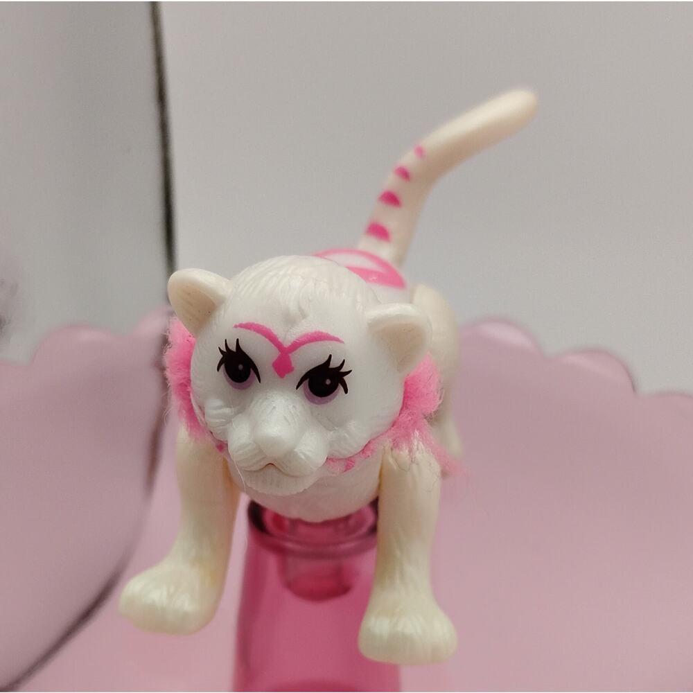 1996 Tonka Kitty Figure Pink White Flocked Cheeks Vintage